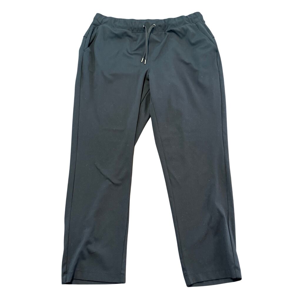Amazon Ladies black athletic jogger pants, pockets, stretch, ankle length, XL